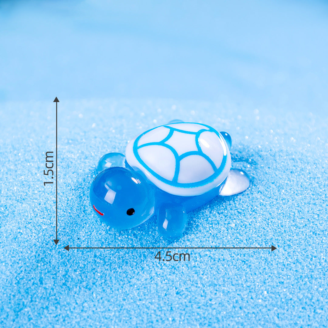 Micro Landscape Creative Luminous Turtle diy Decorations Little Turtle Blind Bag Accessories Mini Desktop Mini Resin Ornament