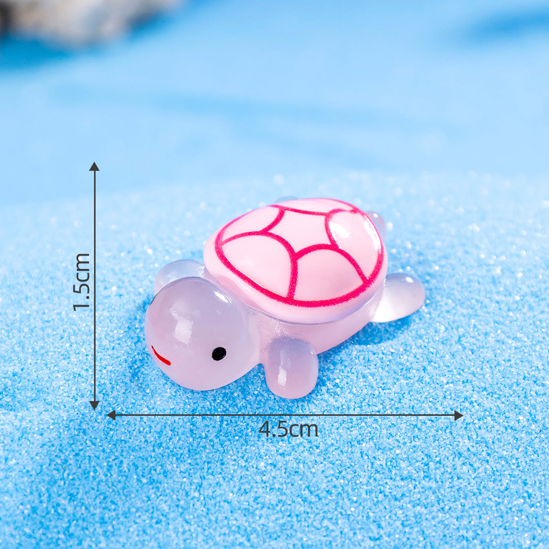 Micro Landscape Creative Luminous Turtle diy Decorations Little Turtle Blind Bag Accessories Mini Desktop Mini Resin Ornament