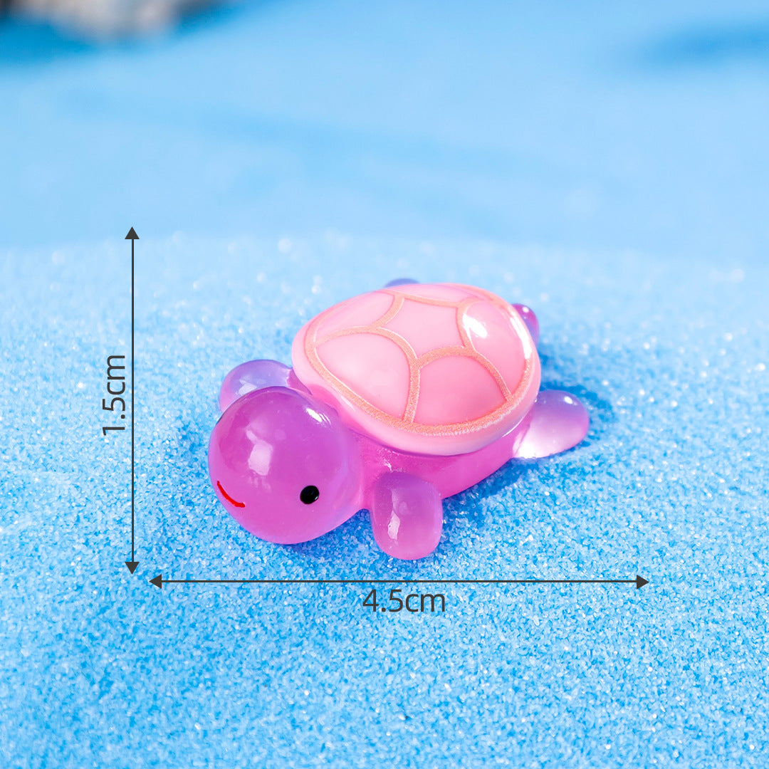 Micro Landscape Creative Luminous Turtle diy Decorations Little Turtle Blind Bag Accessories Mini Desktop Mini Resin Ornament