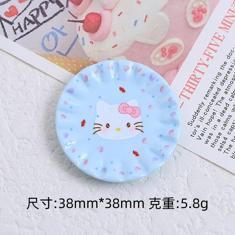 Mix 20pcs Cute Hello Kitty Plate Creative Food Charm