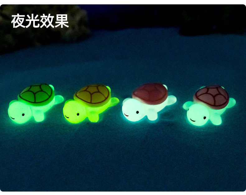 Micro Landscape Creative Luminous Turtle diy Decorations Little Turtle Blind Bag Accessories Mini Desktop Mini Resin Ornament