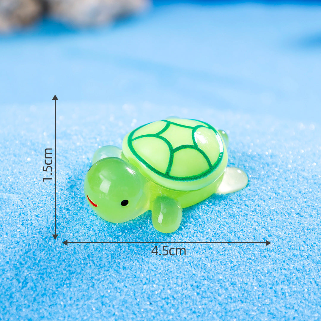 Micro Landscape Creative Luminous Turtle diy Decorations Little Turtle Blind Bag Accessories Mini Desktop Mini Resin Ornament