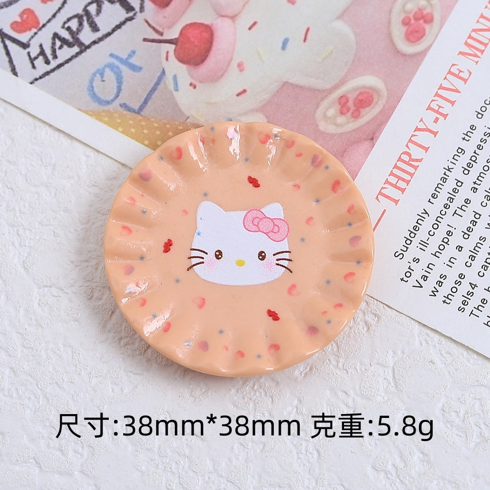 Mix 20pcs Cute Hello Kitty Plate Creative Food Charm
