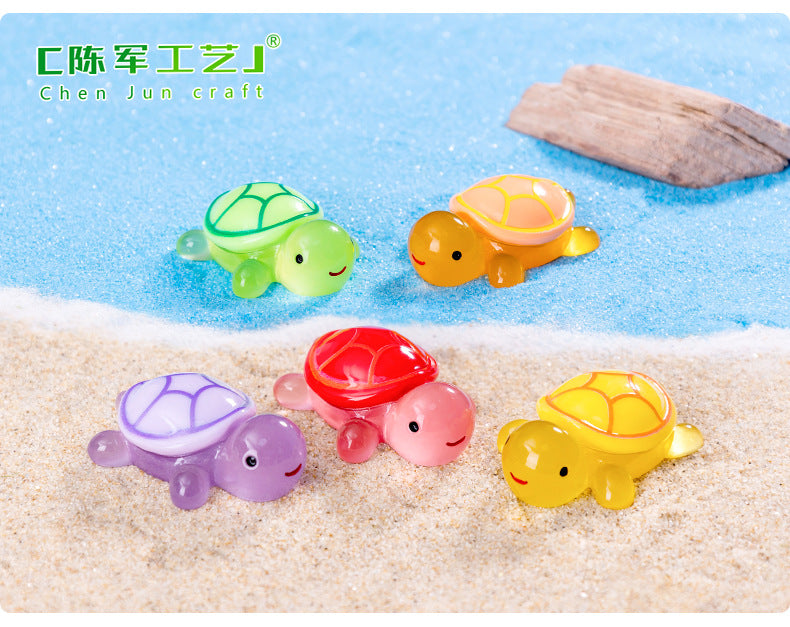 Micro Landscape Creative Luminous Turtle diy Decorations Little Turtle Blind Bag Accessories Mini Desktop Mini Resin Ornament