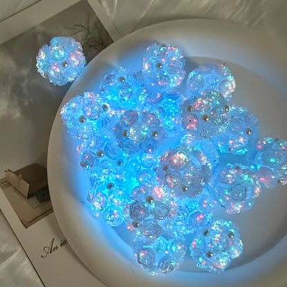 Translucent Rose Flower Ball Bead | UU Studio