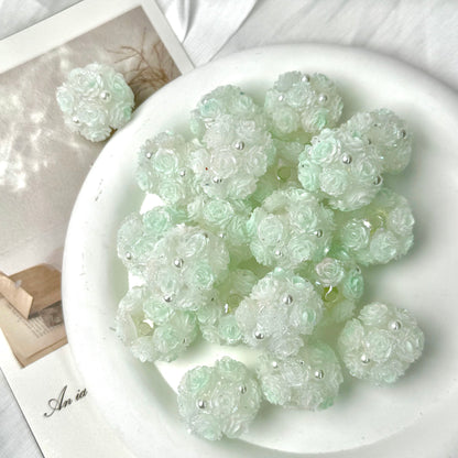 Soft Rose Flower Ball Luminous Fancy Beads