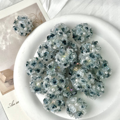 Hard Rose Flower Ball Luminous Fancy Beads