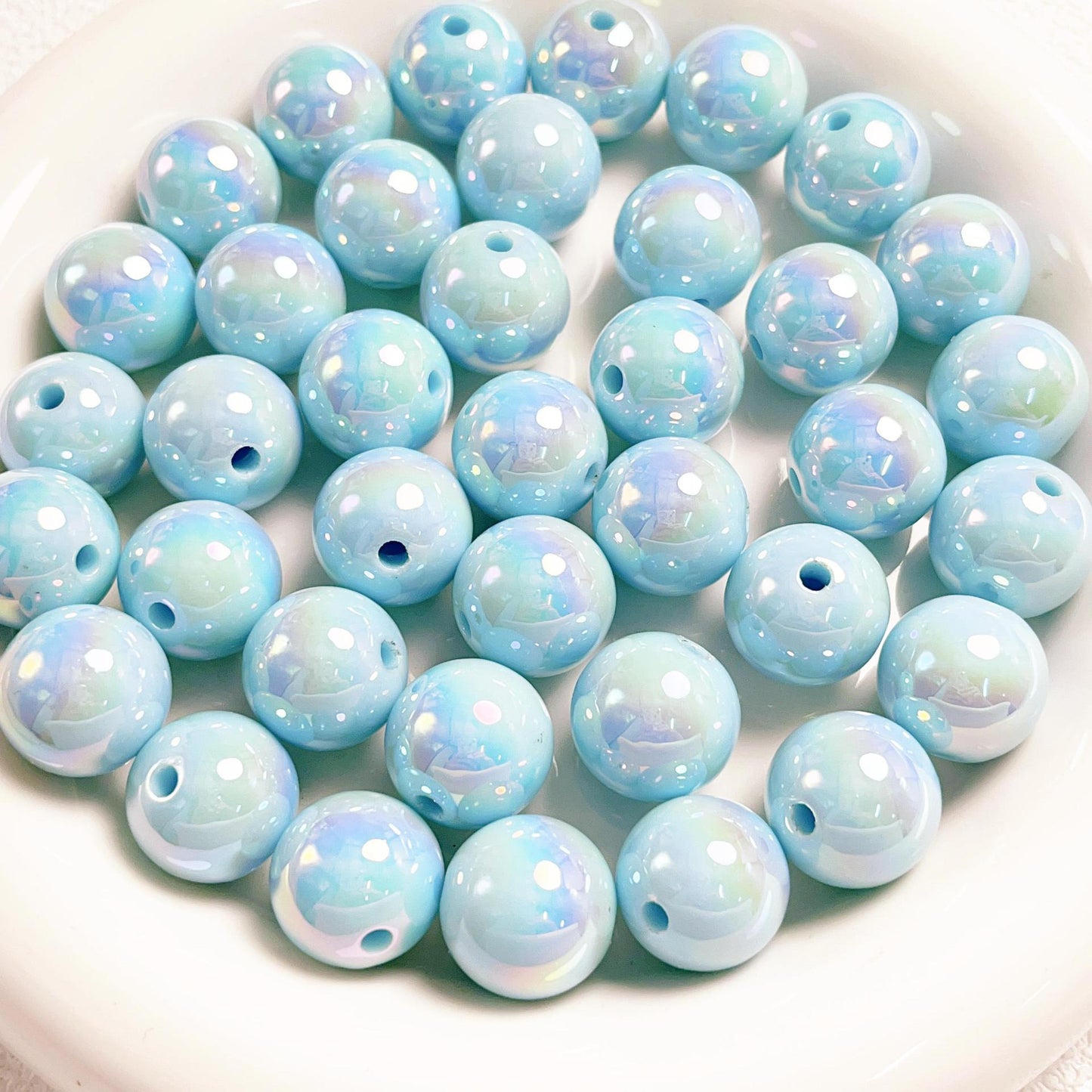 16mm Acrylic  colorful Round beads