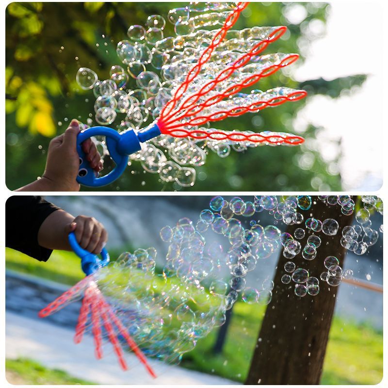 Smile face bubble machine