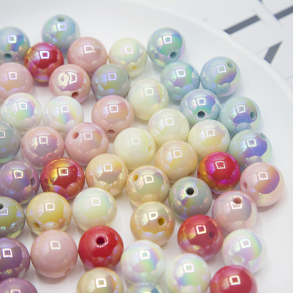 16mm Acrylic  colorful Round beads