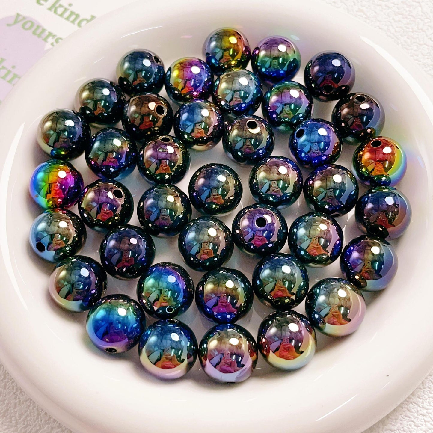 16mm Acrylic  colorful Round beads