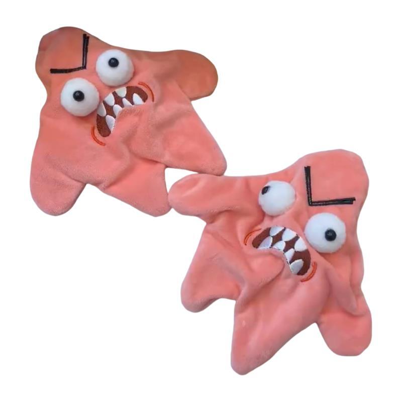 Movable Angry Patrick Star plush pendant