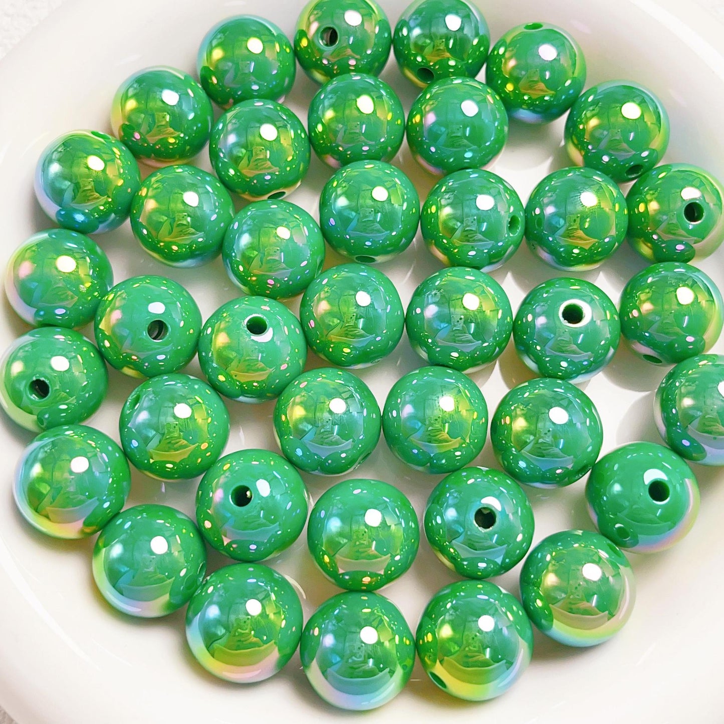 16mm Acrylic  colorful Round beads