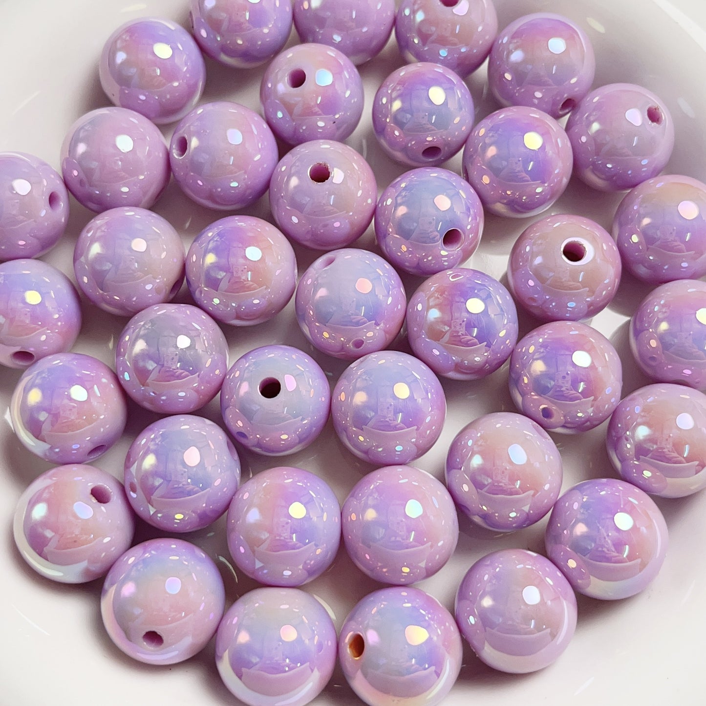 16mm Acrylic  colorful Round beads