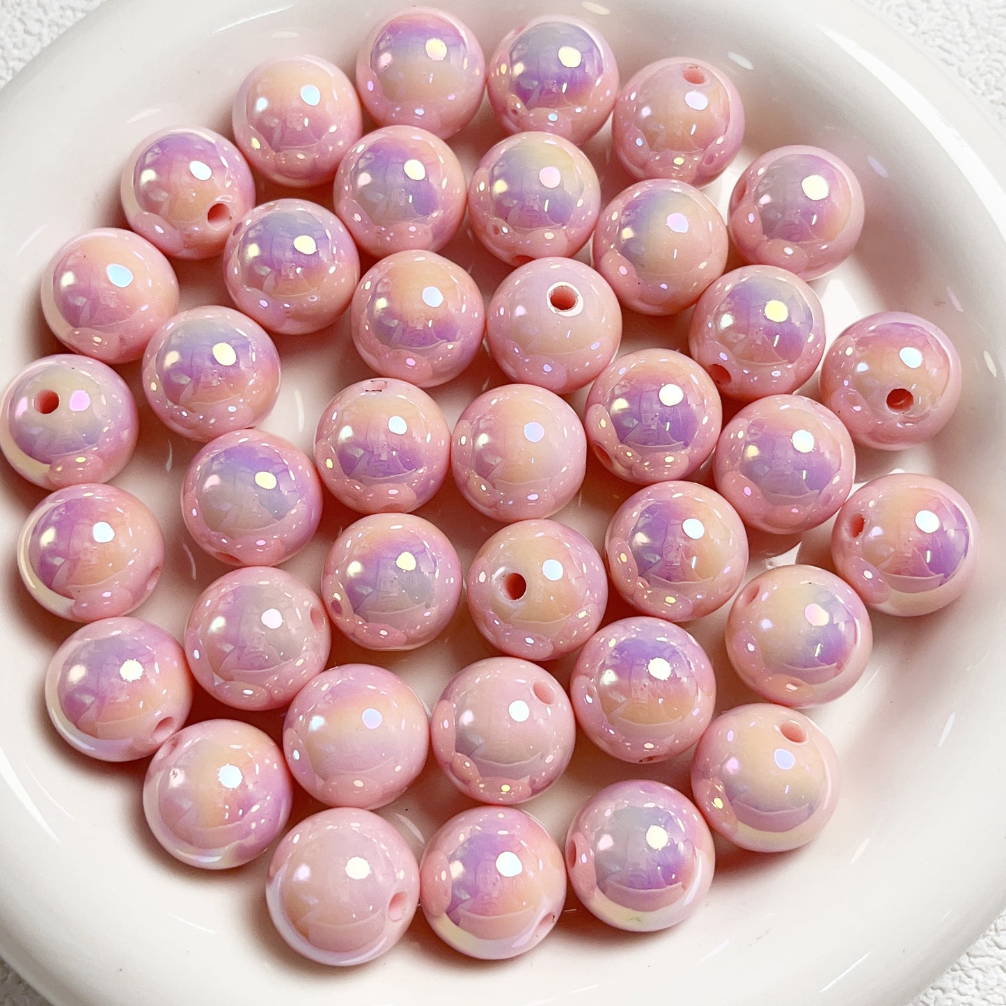 16mm Acrylic  colorful Round beads