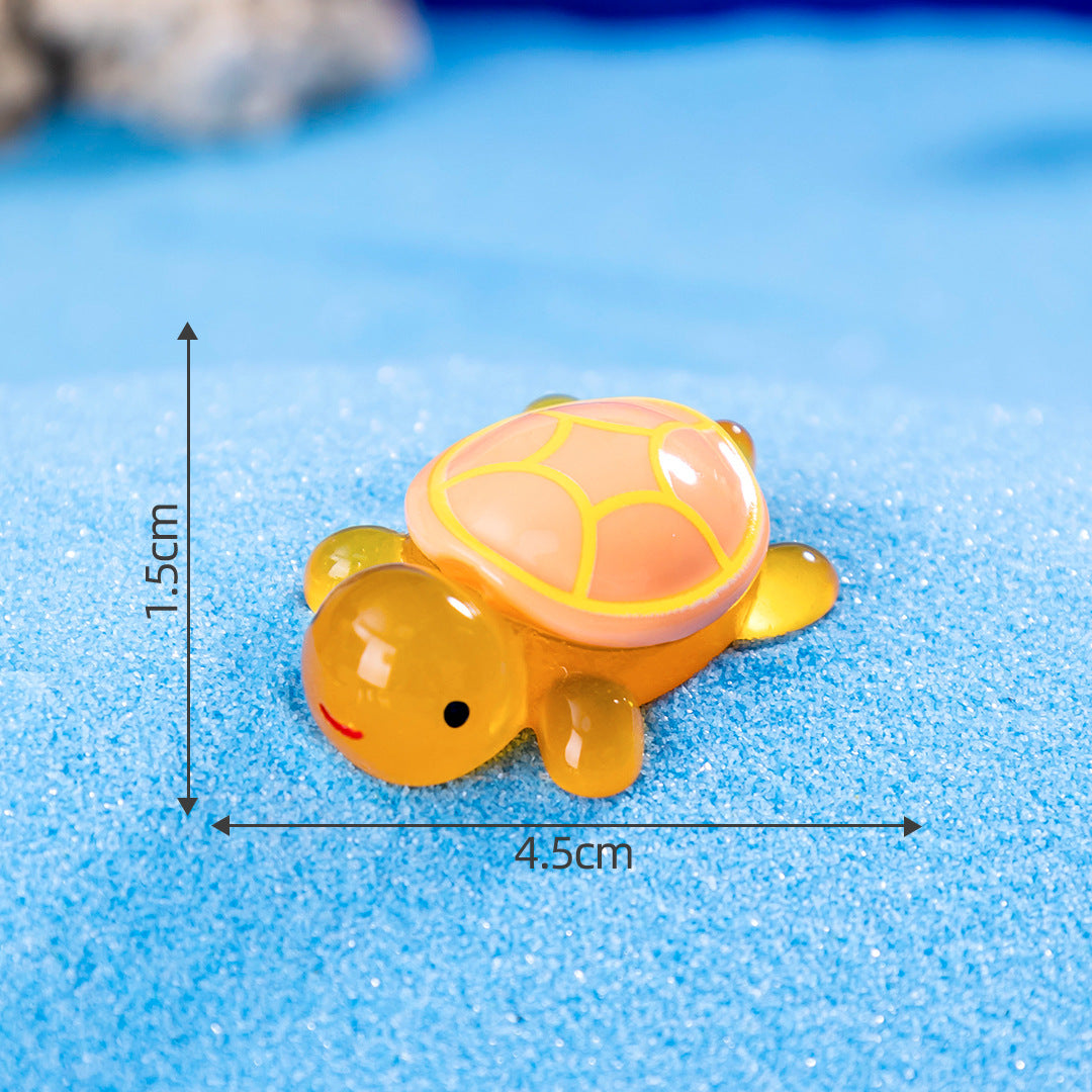 Micro Landscape Creative Luminous Turtle diy Decorations Little Turtle Blind Bag Accessories Mini Desktop Mini Resin Ornament