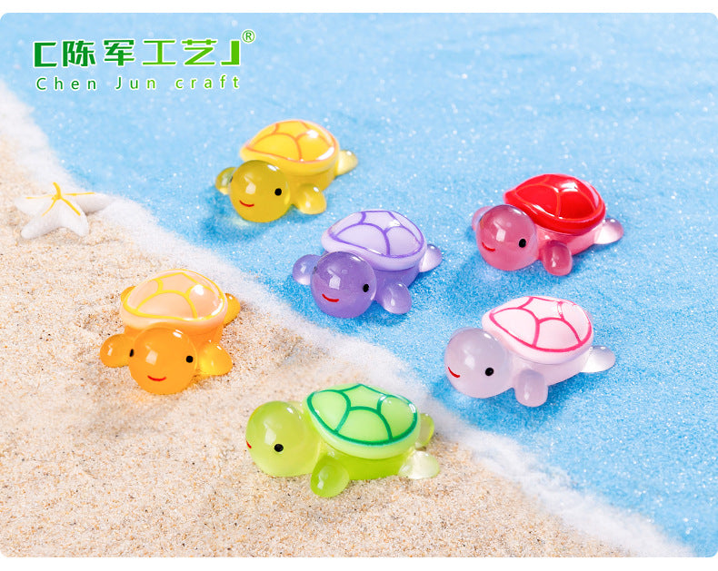 Micro Landscape Creative Luminous Turtle diy Decorations Little Turtle Blind Bag Accessories Mini Desktop Mini Resin Ornament