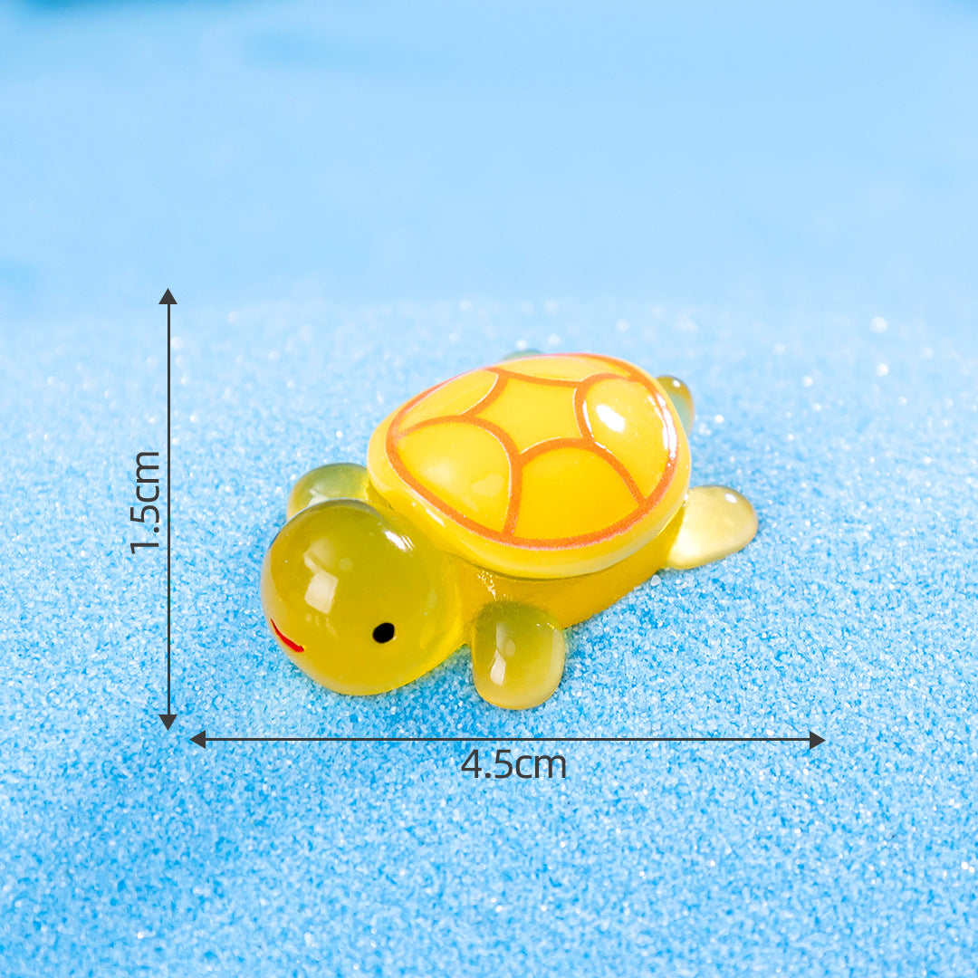 Micro Landscape Creative Luminous Turtle diy Decorations Little Turtle Blind Bag Accessories Mini Desktop Mini Resin Ornament