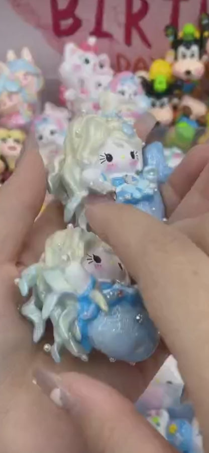 Fancy Hand Painted hello Kitty Beads